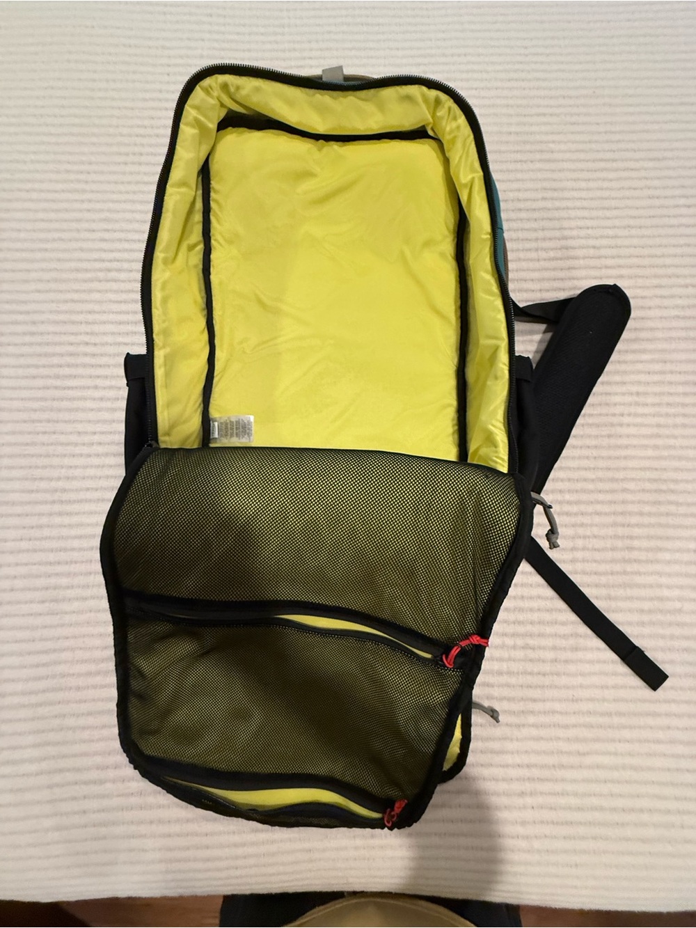 Topo Designs Global Travel Bag 30L Brown, Teal & Black, Like New - Picture 14 of 16